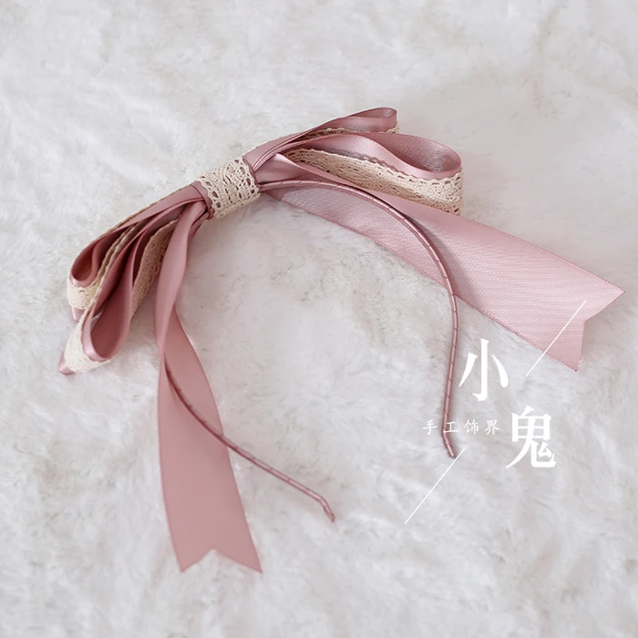 No. 9 headband Волосы "Лолита" повязка с бантиком кружевные боковые зажимы Sen Женская Шпилька Головные уборы Лолита ободок для головы гуманоид учительницы женщины - Цвет: No. 9 headband