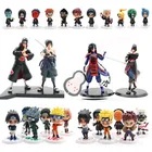 Q версия Наруто шиппуден Аниме Фигурка Узумаки Наруто фигурка Учиха Саске Хатаке Какаши Харуно Сакура фигма кукла