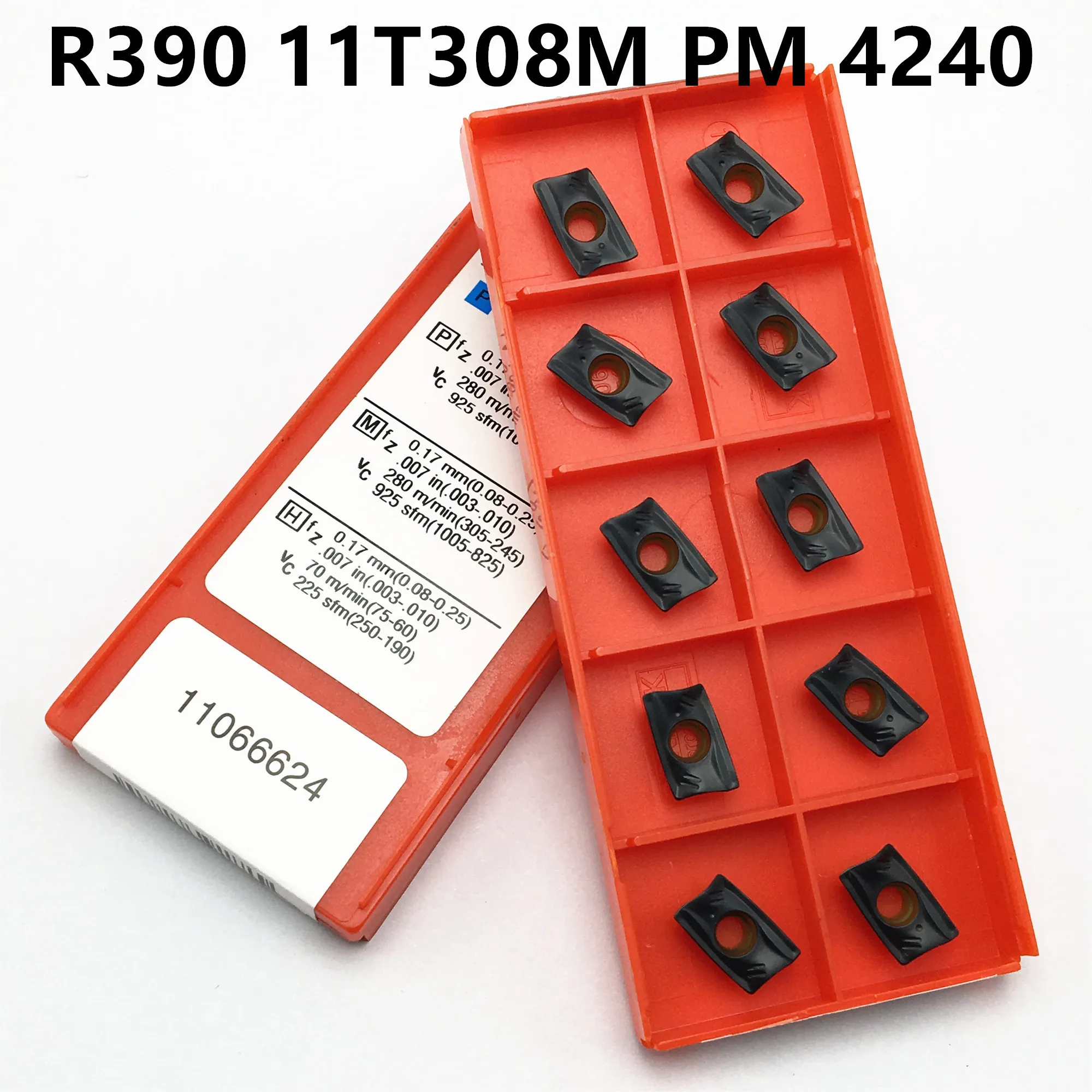 

10PCS carbide insert R390 11T308 PM 4240 for indexable surface R390 milling turning tool CNC lathe parts R39011T308
