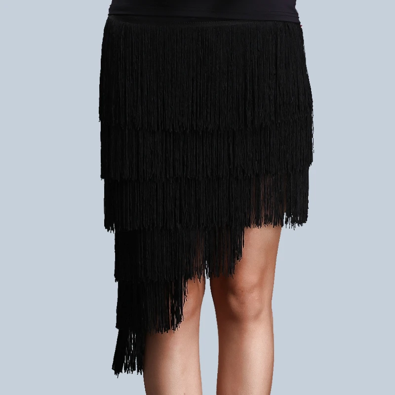 Новинка платье для латиноамериканских танцев со скошенной юбкой Женская юбка