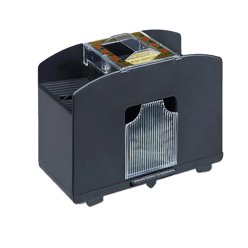 

Card Shuffler 4 Deck Electric Mixing Machine to Shuffle Playing Cards Battery Operated Mixer for Poker,for Home Party