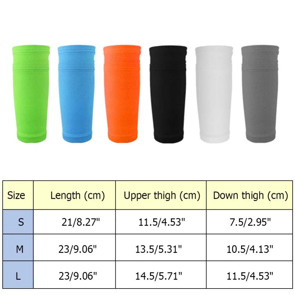 

1 Pair Soccer Protective Socks Shin Pads Supporting Shin Guard Stretchable Wear Resistance with Pocket