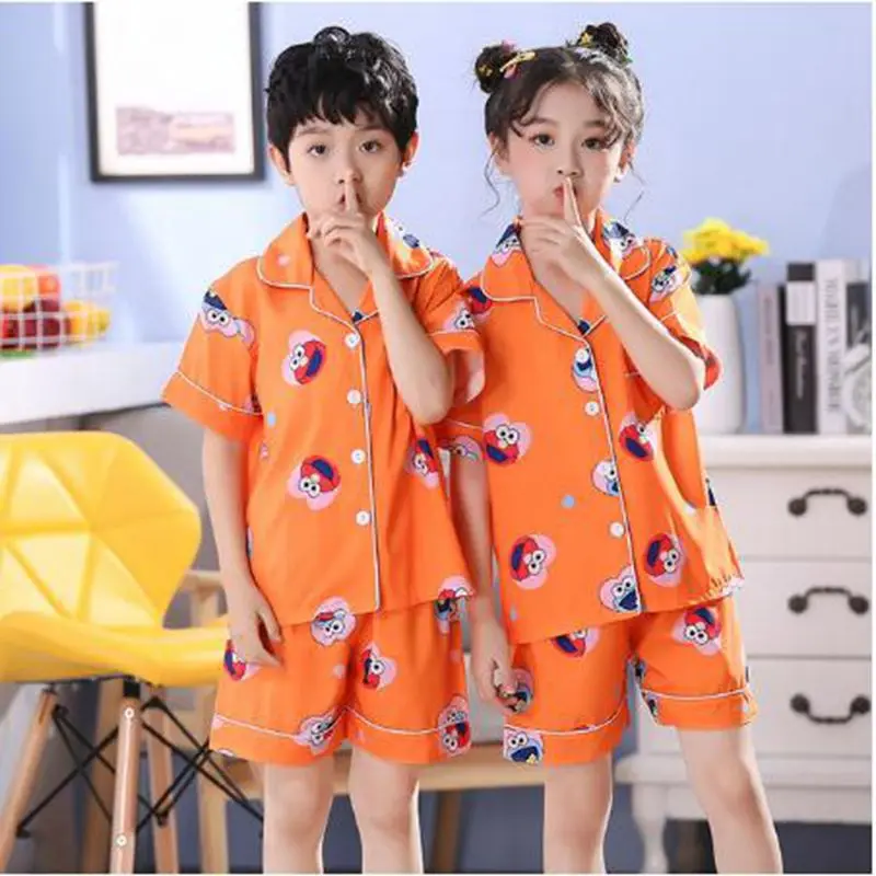 Новое поступление 2021 летний Пижамный комплект для мальчиков и девочек детская
