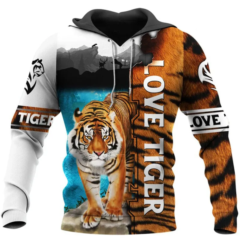 

Fashionable and beautiful Aihu 3D full body printing Unisex luxury Hoodie men's Sweatshirt zipper Pullover Sweatshirt