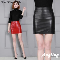tao ting li na women autumn and winter new genuine real sheep leather skirt 19k72
