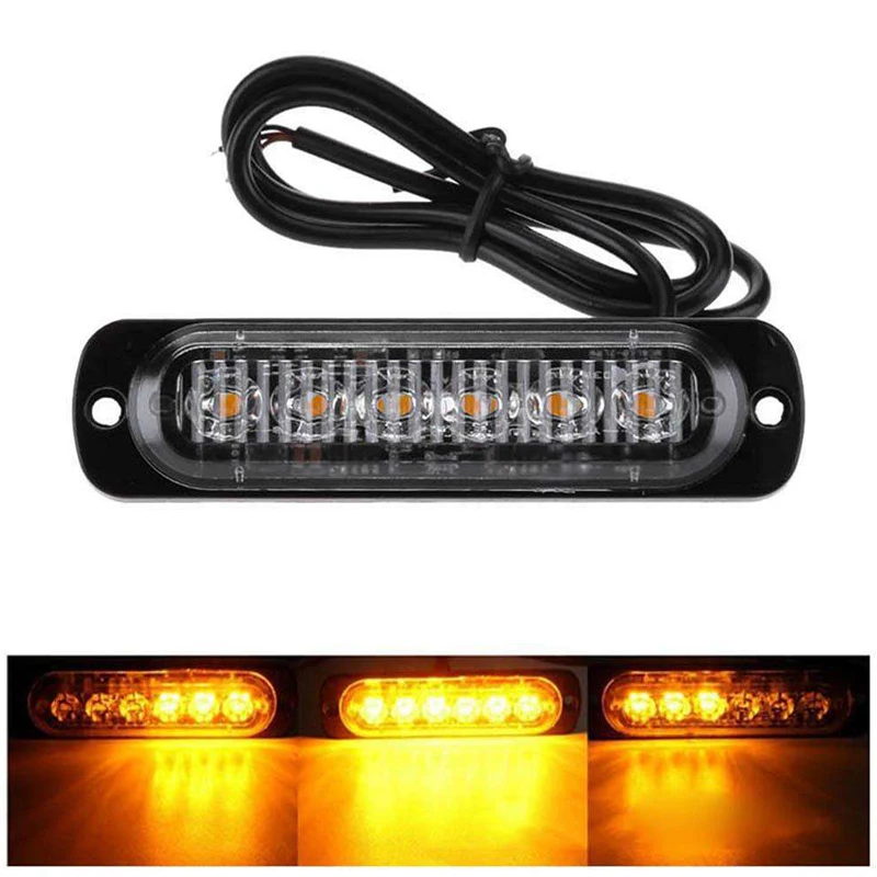 12V 24V светодиодный аварийный светильник автомобиля Предупреждение мигает