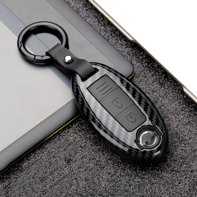 

Carbon Fiber Shell Car Remote Key Cover Case For Nissan Qashqai J10 J11 X-Trail t32 t31 kicks Tiida Pathfinder Murano Note Juke