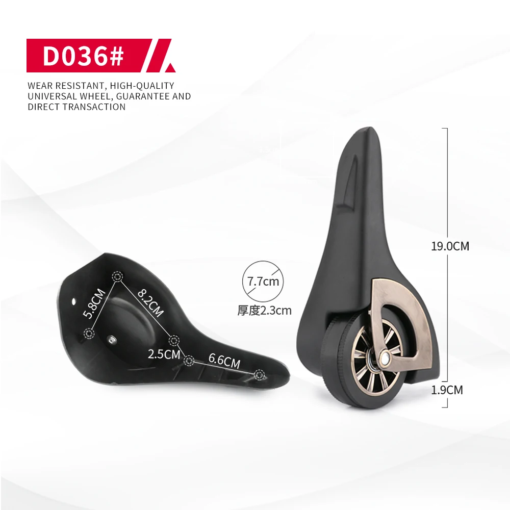 DiLong D036 Luggage wheel accessories universal cabin bag roller wheel mute universal wear-resistant castr 20 inch 28 inch
