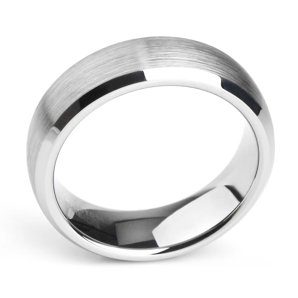Сомэн 6 мм Серебряный Цвет вольфрам-Карбидное кольцо для женщин матовый