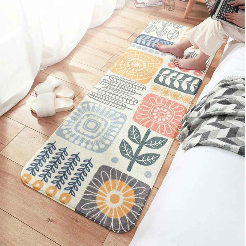 

Modern Simple Mat Carpet Home Bedroom Bedside Rug Lambskin Non-slip Foot Pad Window Sill Thick Soft Pad Mat