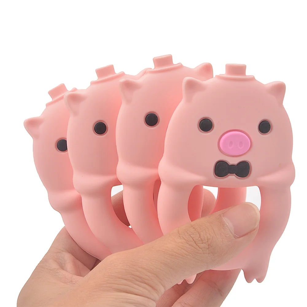 LOFCA-mordedores de silicona para beb&eacute;, juguetes de dentici&oacute;n sin BPA, colgante de silicona de grado alimenticio, cuentas, cadena de chupete, DIY-2
