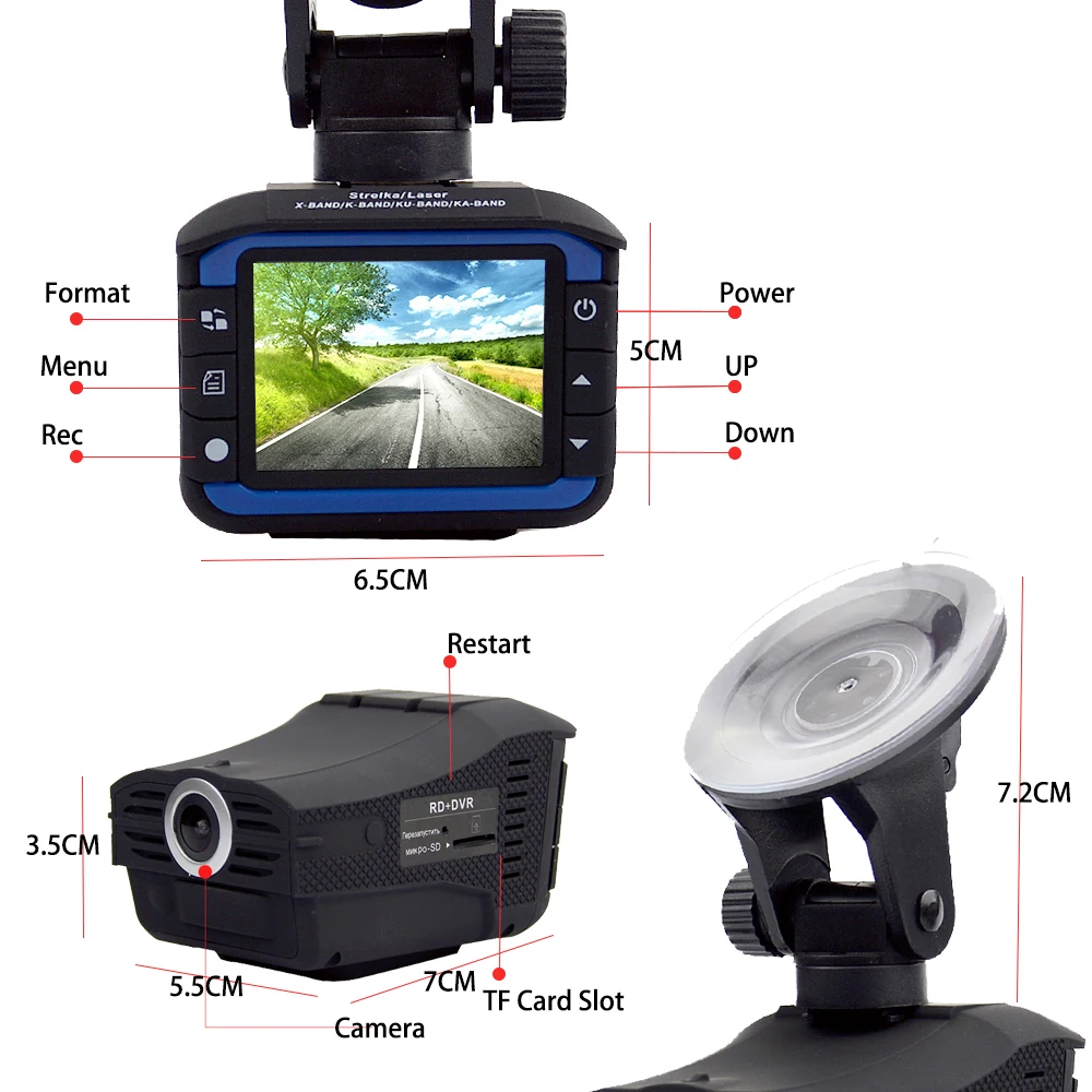 Автомобильный видеорегистратор объектив 2 в 1 автомобильная камера мобильное