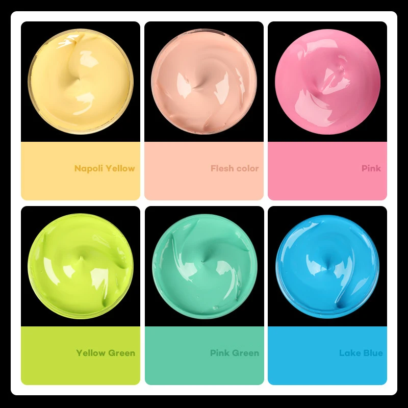 Акриловая краска 500 мл профессиональная водостойкая для рисования пигмент