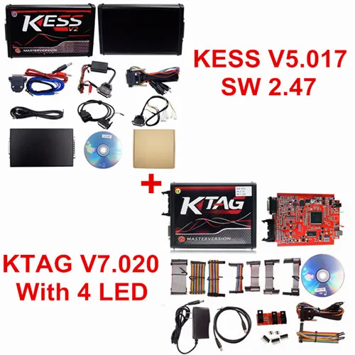 KESSKTAG Полный набор KTAG V7.020 K-TAG 7,020 EU Red Online V2.47 KESS V2 5,017 FGTECH 0475 Galletto 4 V54 Master KESS V5.017 ECU программист - Цвет: KESSKTAG