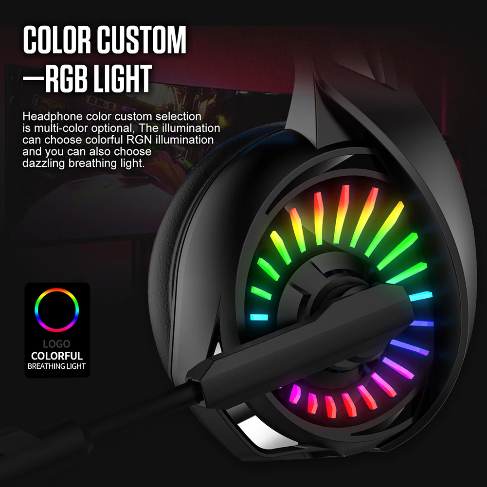 

A20 3.5mm Wired Gaming Headset 7.1 Channel Deep Bass Earphone Microphone Easily Carrying Lightweight Earphone Part