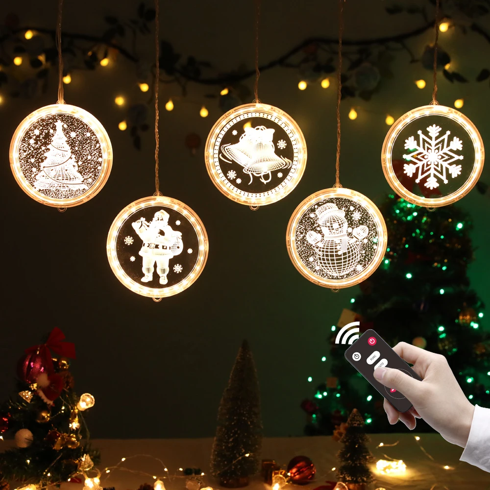 

Рождественская светодиодная гирлянда 4,5 м с питанием от USB, 130 светодиодов, 3D подвессветильник светильник в виде сосулек для окон, украшение ...