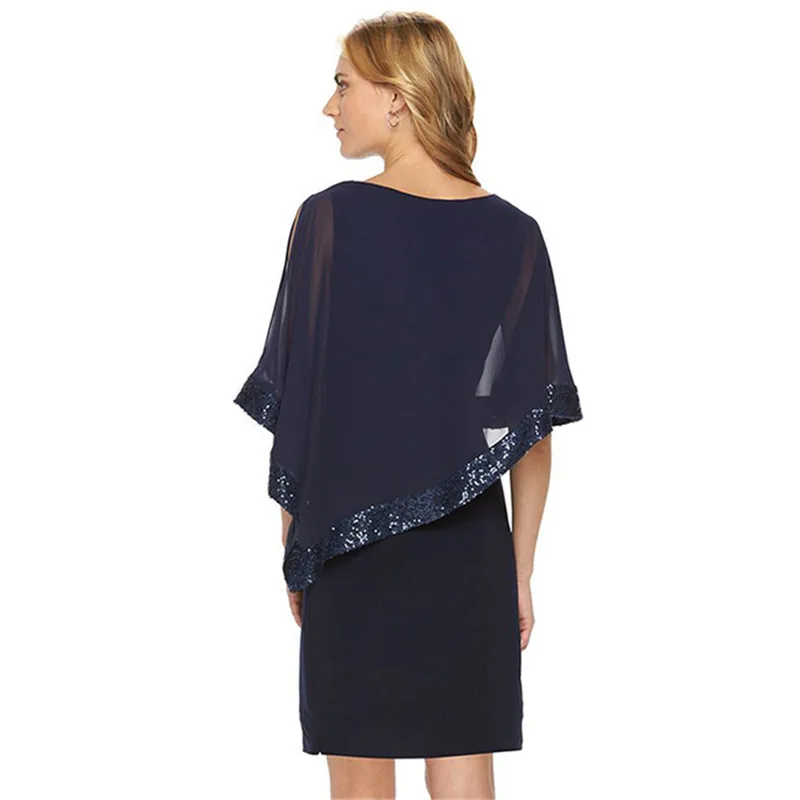 Женское платье-карандаш с блестками однотонное облегающее платье О-образным