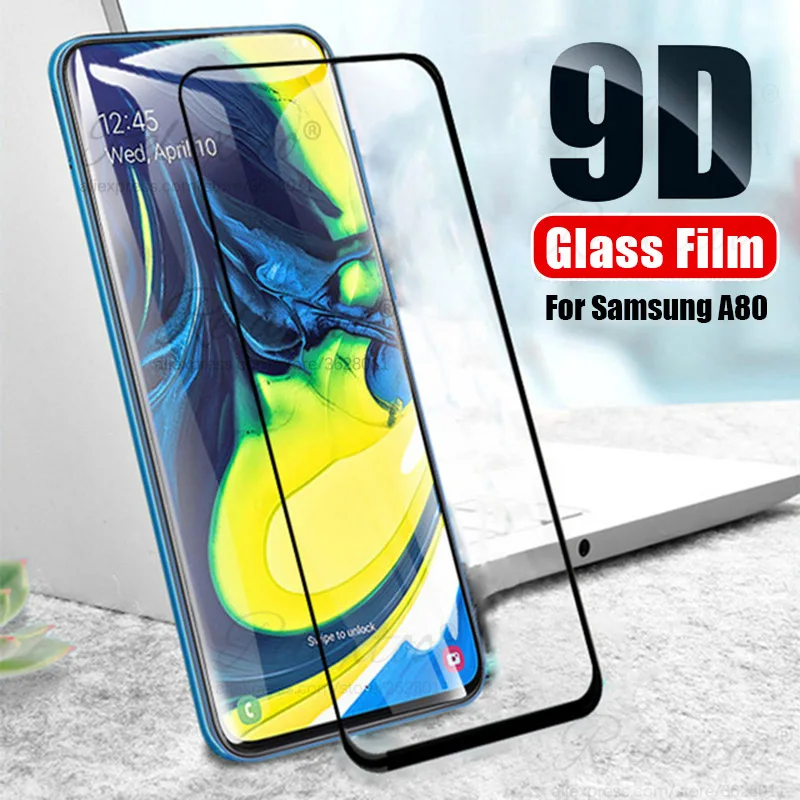 9D Защитное стекло для Samsung Galaxy A80 a 80 защита экрана полное покрытие закаленное galaxy
