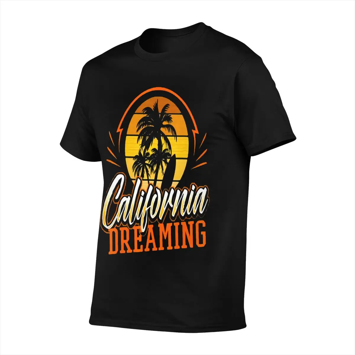 California Dreaming Винтаж Ретро 70 Skyline Surf Gif подарок аниме Для мужчин T футболка большого
