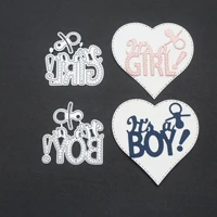 5149mm boy and girl alphabets letters metal cutting dies scraft die cuts for scrapbooking card making baby shower album decors
