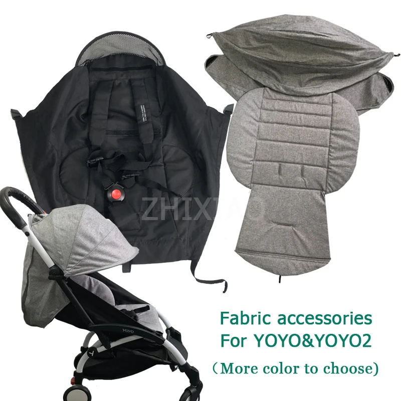 Stroller Accessories Textile Part (Cushion,Sun Visor ,Seat) For Babyzen YOYO YOYO2 YOYA BABYTIME (Not Including the Stroller)