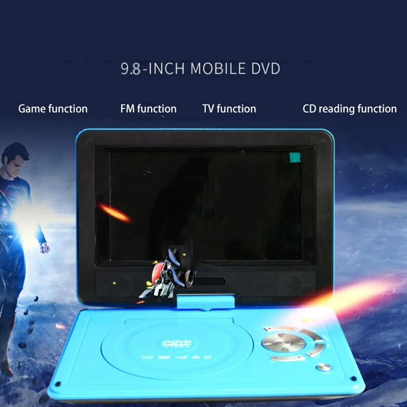 

Mobile Dvd High-Definition 9.8-Inch Portable Dvd Player Car Small TV Player Support U Disk SD / MMC Card US Plug