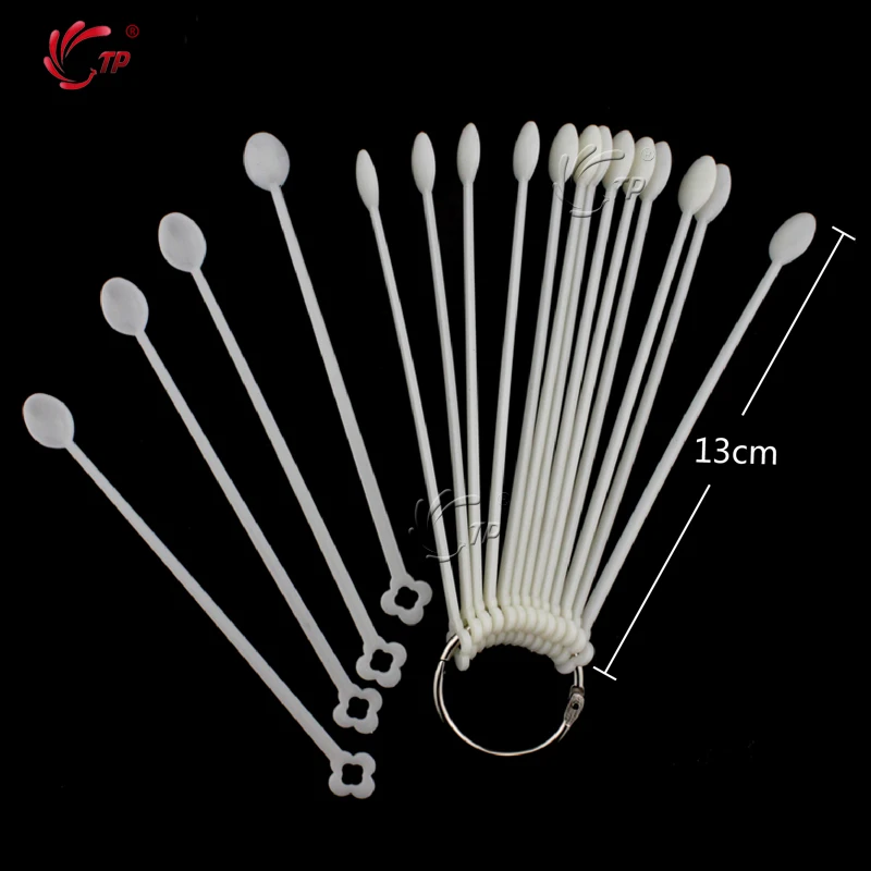 100 шт./компл. накладных ногтей мини ложка натуральный прозрачный отделениями для