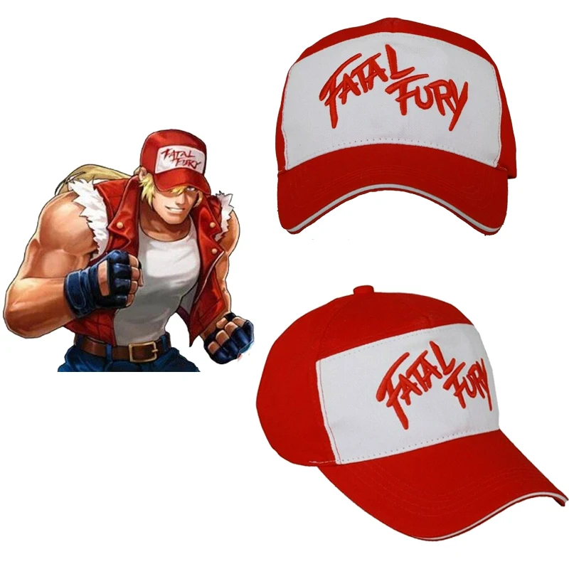 Coslive Король бойцов игра бейсбольная кепка Терри богард производная красная и