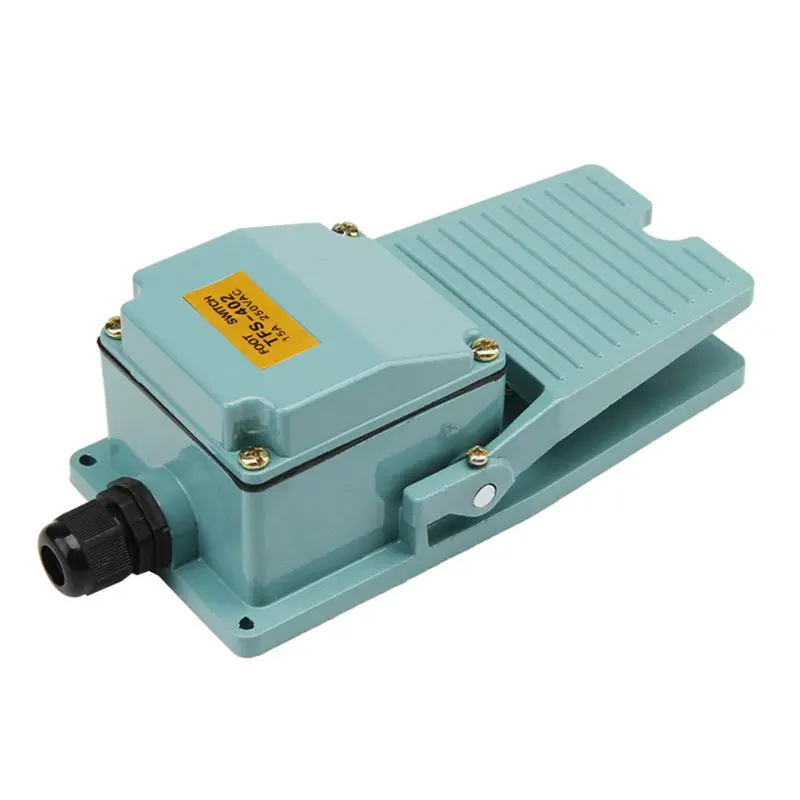 

Foot Operated Pedal Controller Power Switch Woodworking Machine Control Treadle Switch AC250V 15A Anti-slip Controller