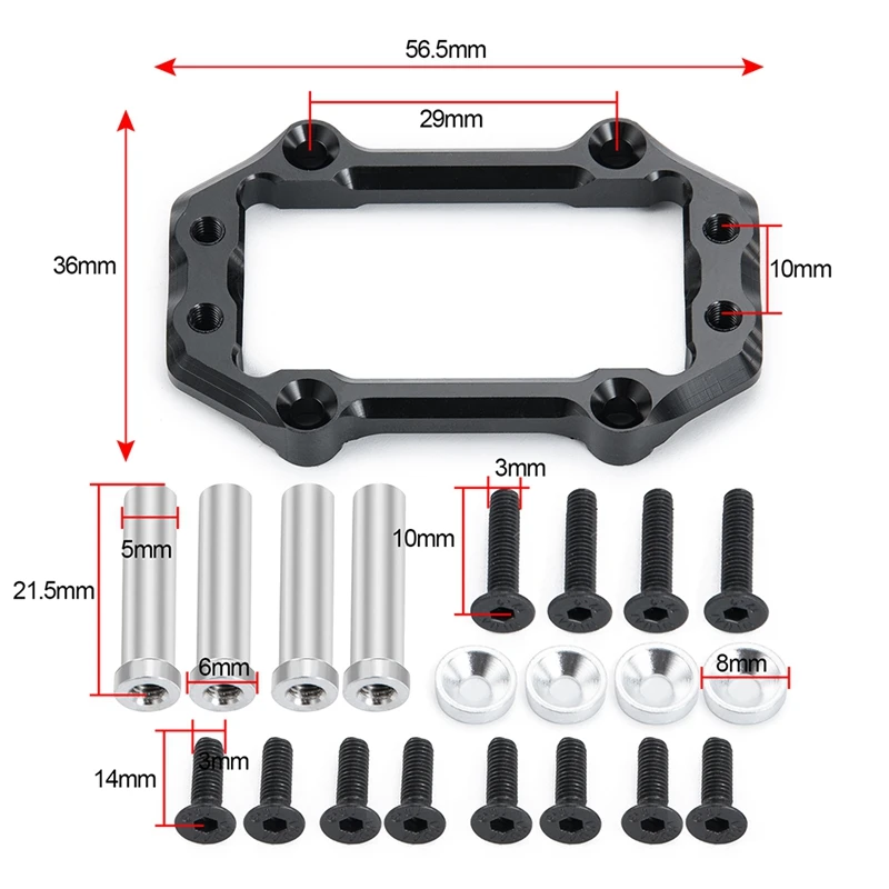

Aluminum Alloy Steering Servo Mount Kit for 1/8 ARRMA KRATON 6S RC Crawler Trucks Car Upgrade Parts