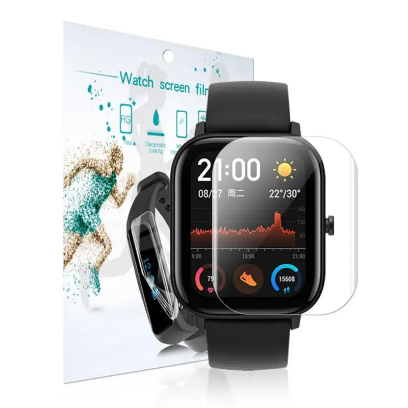 

3pcs Soft TPU Clear Protective Film Protecter For Xiaomi Huami Amazfit GTS / GTS 2 Sport Smart Watch Full Screen Protector Cover