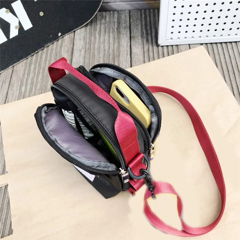 Унисекс нейлоновая сумка через плечо школьная в консервативном стиле женская