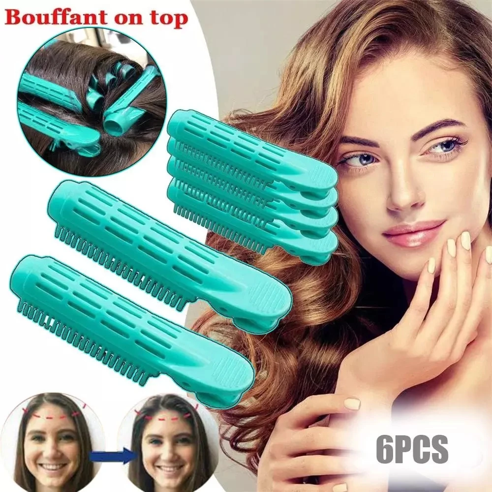 

6PCS Professional Hair Curler Clip Self Grip Volume Hair Curler Clip Naturally Curly Hair Styling Tools High Quality hair clips
