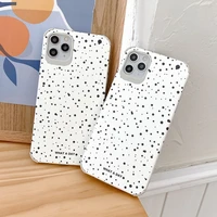 polka dots shockproof rubber soft silicone tpu phone cases for iphone 13 11 12 pro max xr xs 7 8 plus fashion black white cover