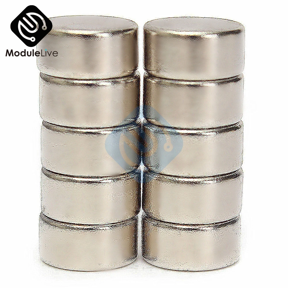 10PCS N52 Neodymium Magnet 10x5mm 10*5 mm Permanent NdFeB Small Tiny Mini Super Powerful Strongest Magnetic Round Magnet Tools