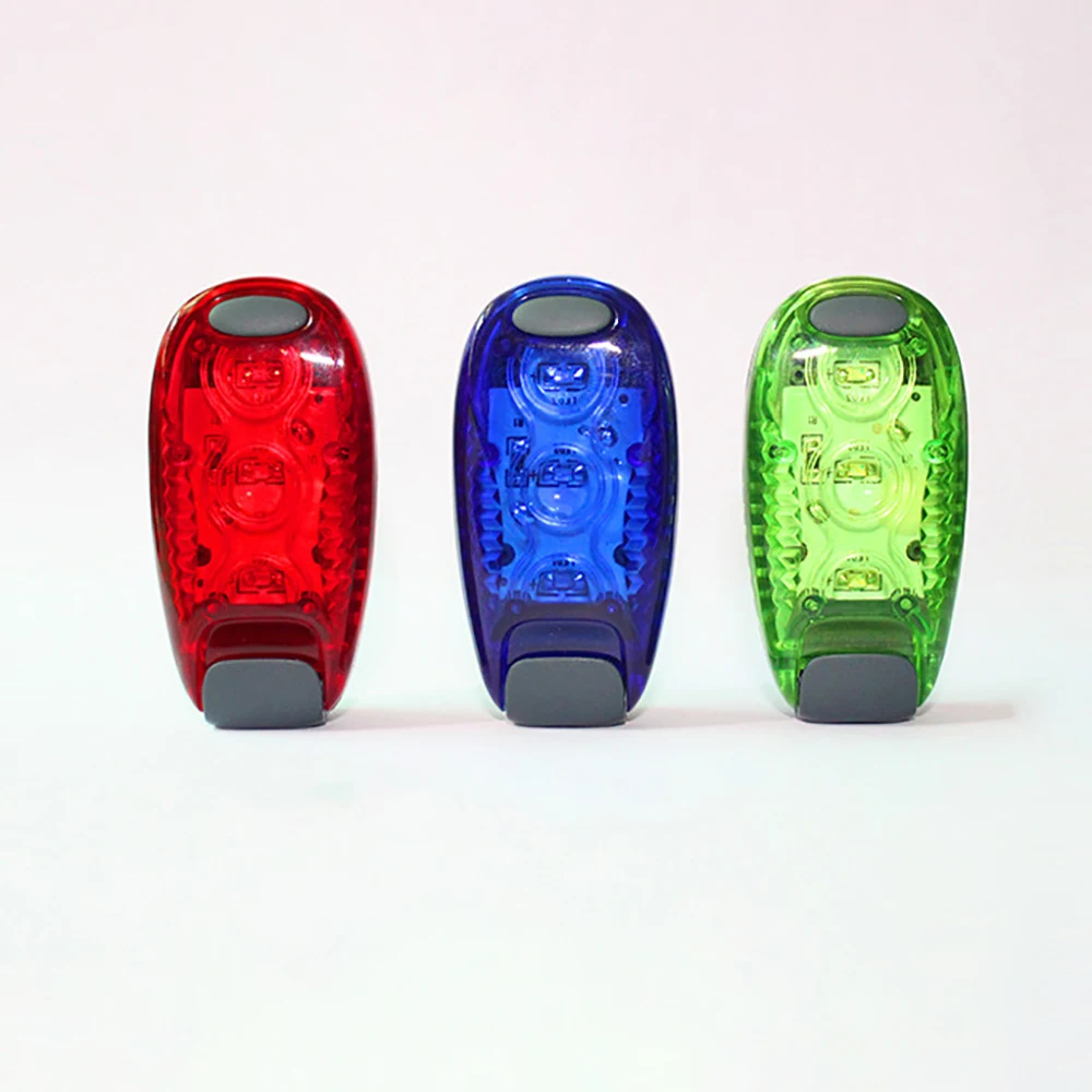 Super Bright 3 LED Bike Light Taillight Safety Warning Bicycle Rear Lamp Mountaineering Backpack Helmet Running Lights 2 Modes | Спорт и