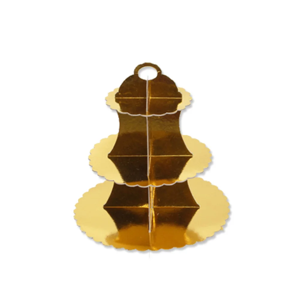 3-уровневая круглая стойка для торта десерта бумаги инструменты демонстрации на