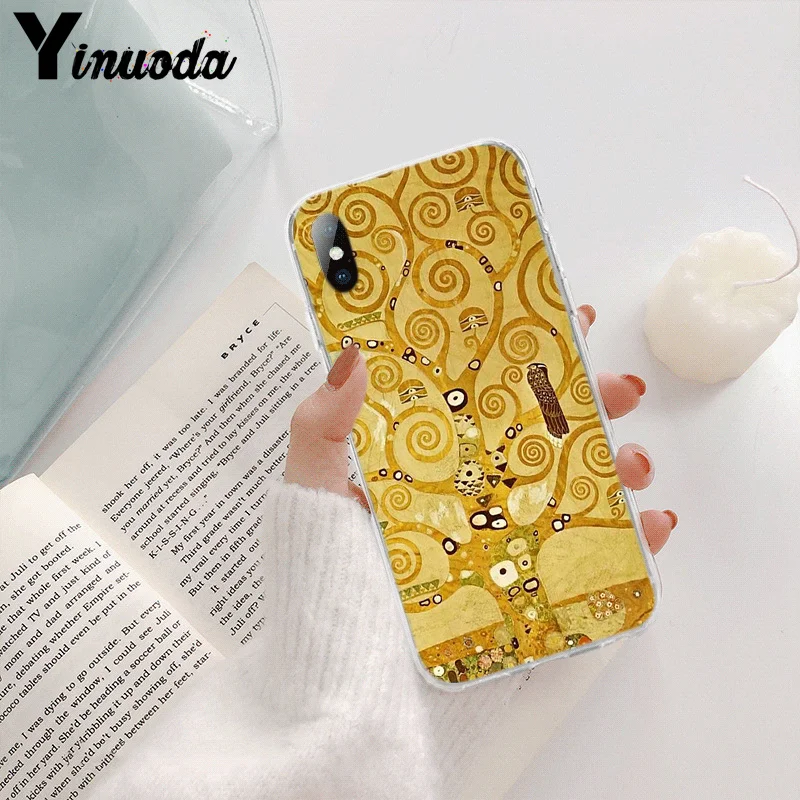 Новинка чехол Yinuoda Gustav Klimt для телефона iPhone 8 7 6 6S Plus X XS MAX 5 5S SE XR 11 pro max | Мобильные