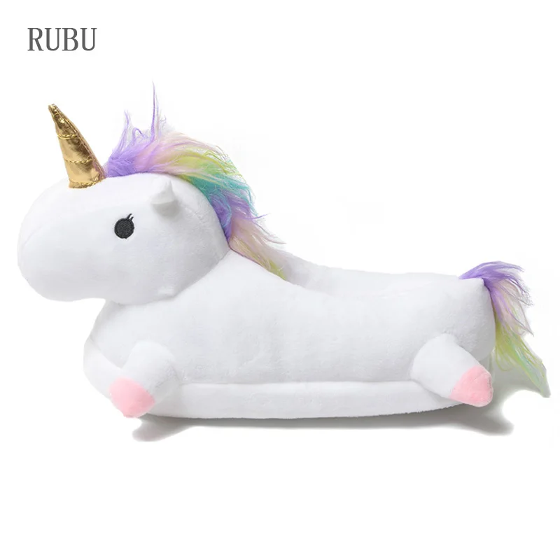 Тапочки с единорогом Детские кигуруми домашние тапочки для мальчиков девочек