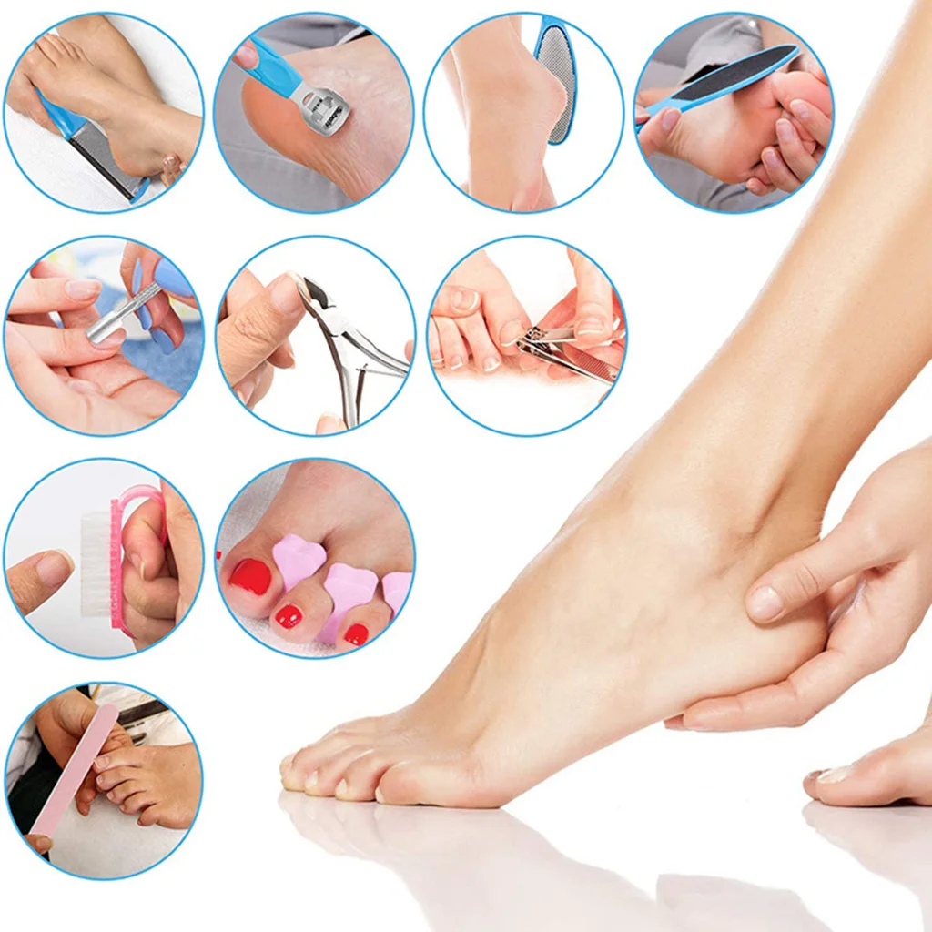 20 шт. скребок для ног профессиональный набор инструментов педикюра Rasp пилка