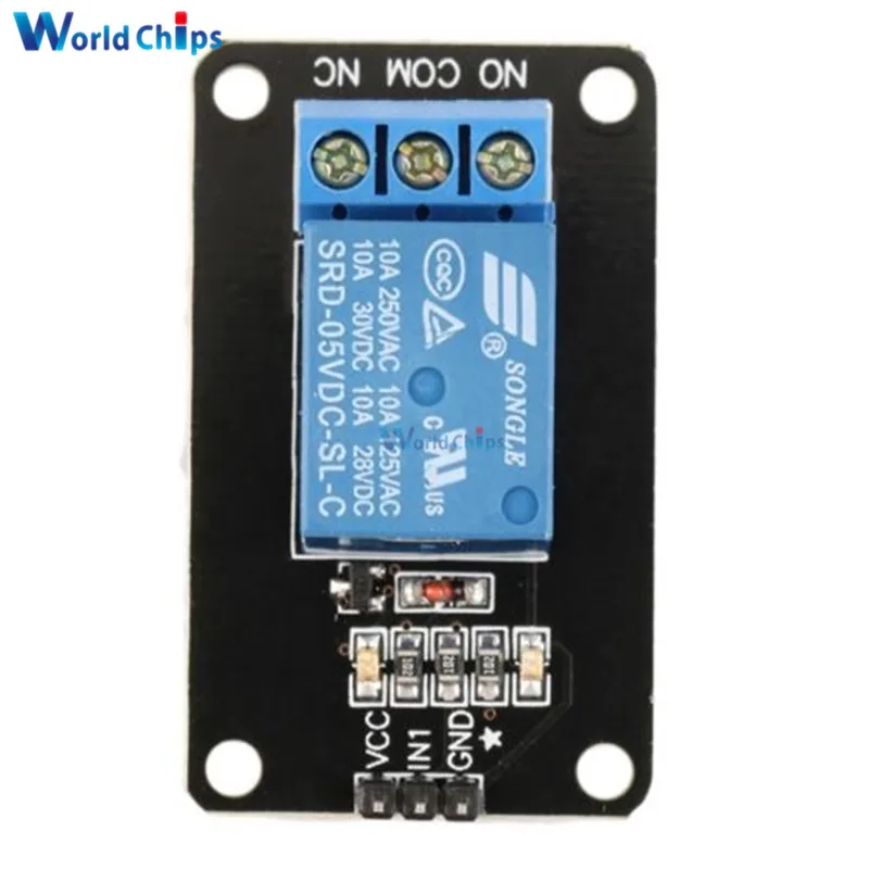 5V One 1 Channel Relay Module Board Shield For Arduino PIC AVR DSP ARM MCU Max 10A 250VAC/30VDC | Электронные компоненты и