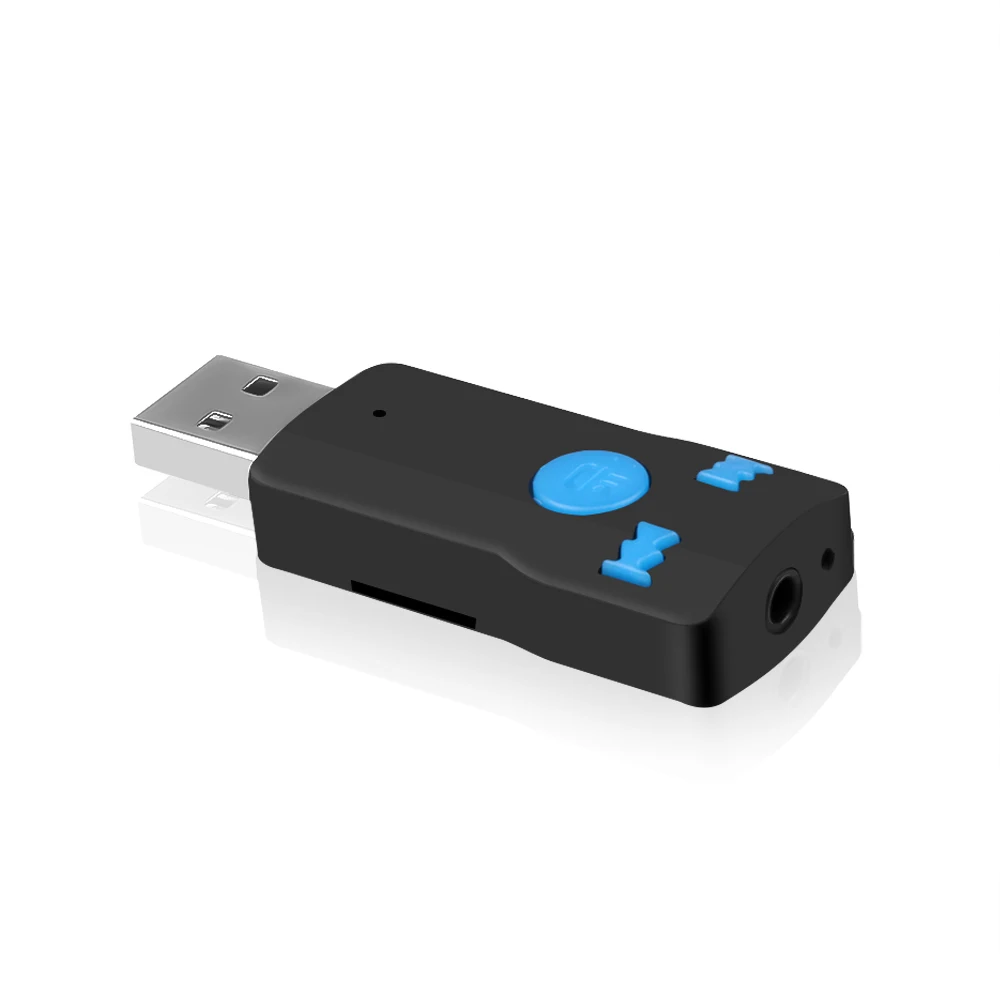 Kebidu 3,5 мм AUX Bluetooth 4,1 приемник беспроводной адаптер USB аудио приемник ключ автомобильный комплект для автомобиля динамик наушники Hands-free