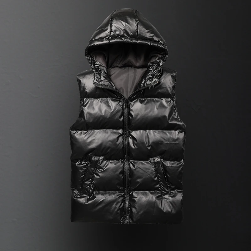 Мужской жилет в стиле хип хоп осенне зимний утепленный ветрозащитный без рукавов
