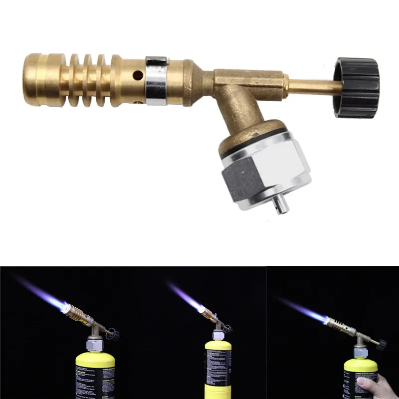 

Portable Gas Torch Flame Tool Blowtorch Copper Flame Butane Gas Burner Lighter Heating Welding For Outdoor Camping BBQ 1