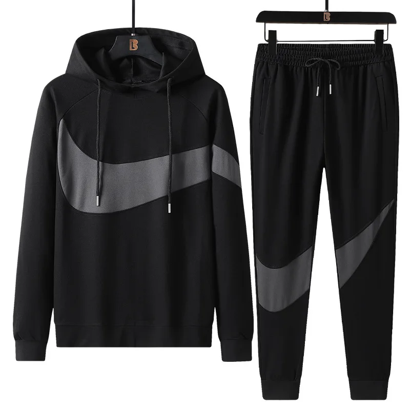 

New M Men's Football Sets Zipper Hoodie+Pants Two Pieces IКNIKEC asual Tracksuit Male Sportswear Gym Brand Clothing Sweat Suit