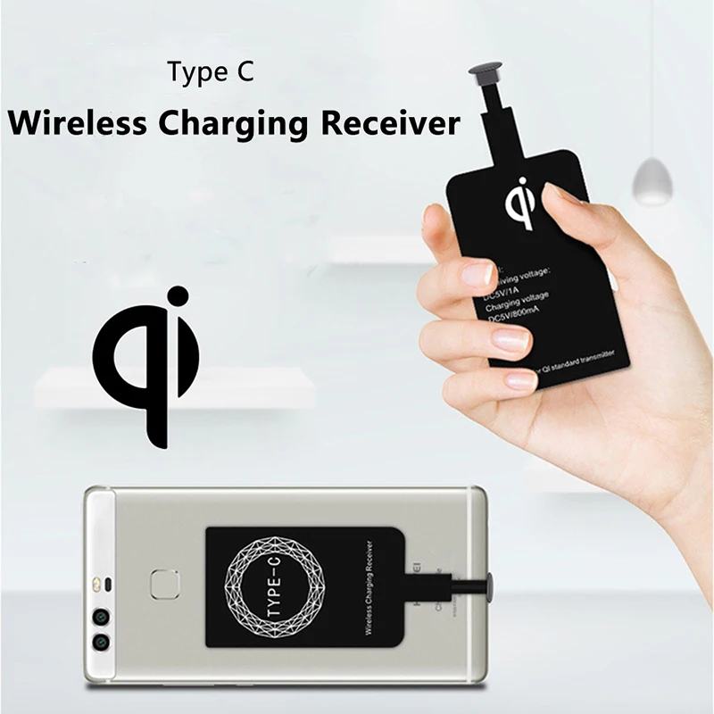 USB Type C беспроводной зарядный приемник для Samsung Galaxy A10 A10s A21s A40s A42 A51 A70 A71 M30 M31s M51