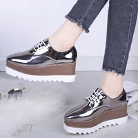 spring summer platform shoes women flats womens leather flat shoes platforms white shoes woman flats chunky sneakers plataforma