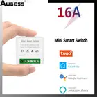 Умный мини-выключатель AUBESS, 16 А, с поддержкой Wi-Fi