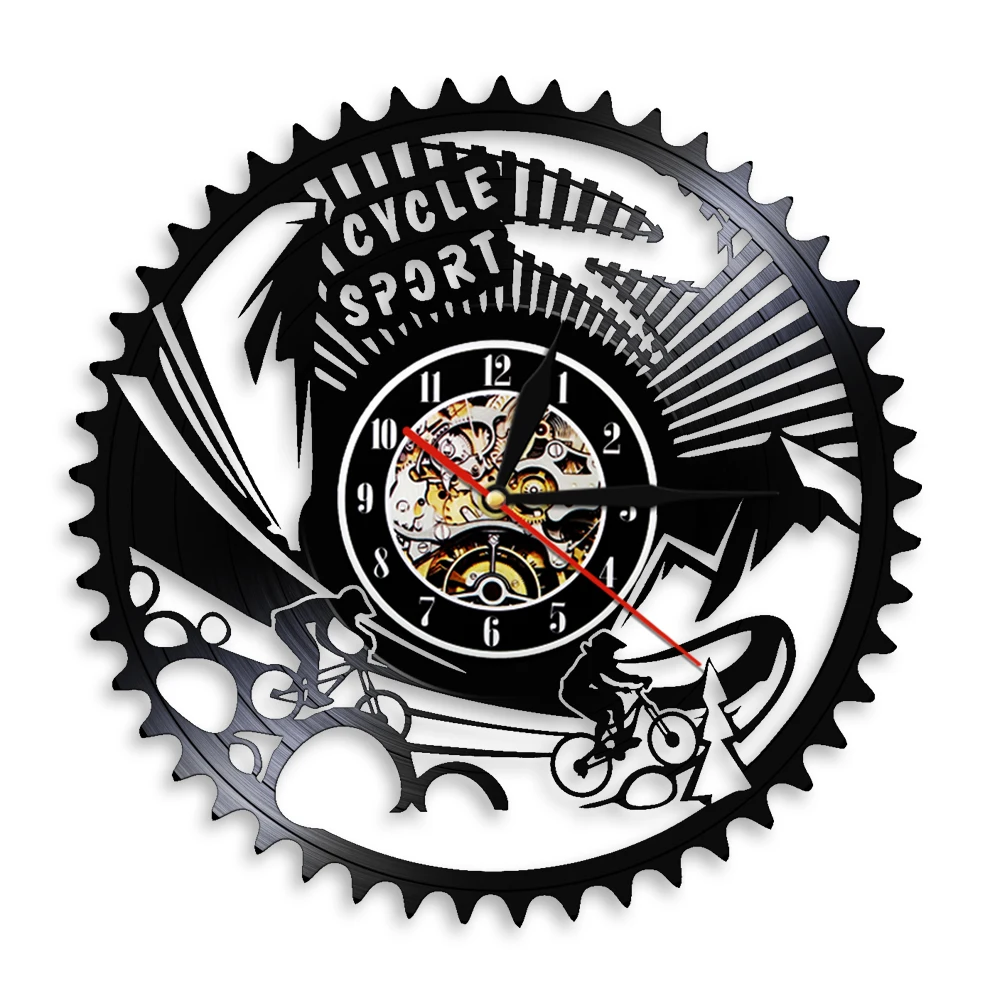 Спортивные настенные часы с виниловой пластиной современные украшения на стену