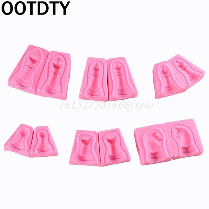 3D Международная формочка в виде шахматных фигур полимерный корпус украшения